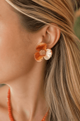 Bell Acrylic Flower Earring - Lisi Lerch