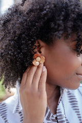 Bell Acrylic Flower Earring - Lisi Lerch