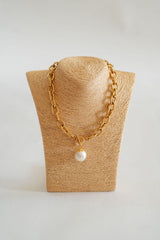 Betty Cotton Pearl Chain Necklace - Lisi Lerch