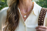 Betty Cotton Pearl Chain Necklace - Lisi Lerch