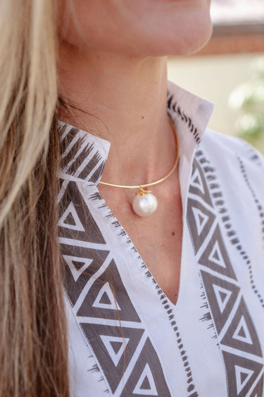 Birdie - Cotton Pearl - Collar Necklace - Lisi Lerch