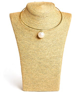 Birdie - Cotton Pearl - Collar Necklace - Lisi Lerch