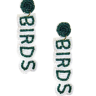 BIRDS Drop - Fabric Backed Earrings - Lisi Lerch