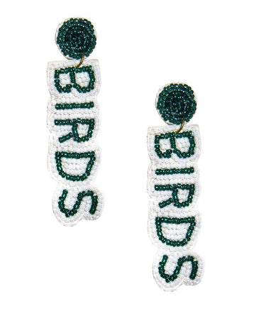 BIRDS Drop - Fabric Backed Earrings - Lisi Lerch