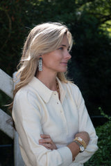 BIRDS Drop - Fabric Backed Earrings - Lisi Lerch