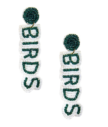 Eagles Drop  - Fabric Backed Earrings