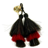 Black and Red Tassel -Sample Sale- Final Sale - Lisi Lerch