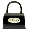 Black Lulu with Black Handle- Black Velvet Band 4 Pearl Ring- Sample Sale- Final Sale - Lisi Lerch
