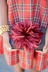 Black Scallop Ruby - Feather Clutch - Lisi Lerch
