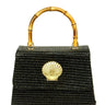 Black Straw Lulu- Scallop- Sample Sale- Final Sale - Lisi Lerch