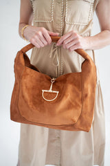Blair Shoulder Hobo- Faux Suede - Lisi Lerch