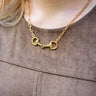 Blair Snaffle Gold Charm Necklace - 18k Gold Plated - Lisi Lerch