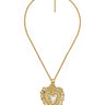 Bleeding Heart Charm Necklace - 18k Plated Necklace - Lisi Lerch