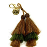 Brown and Dark Green Tassel -Sample Sale- Final Sale - Lisi Lerch