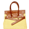 Brown Faux Croc/Soft Ratan Handbag- Sample Sale- Final Sale - Lisi Lerch