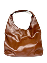 Brown Faux Leather Slouchy Hobo Bag- Sample Sale- Final Sale - Lisi Lerch