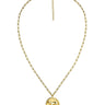 Bulldog 3D Disc Coin Necklace - 18k Gold Plated - Lisi Lerch