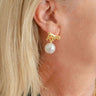 Bulldog Drop Stud Earring - 18k Gold Plated - Lisi Lerch