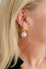 Bulldog Drop Stud Earring - 18k Gold Plated - Lisi Lerch