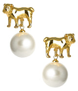 Bulldog Drop Stud Earring - 18k Gold Plated - Lisi Lerch
