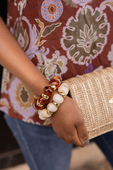 Callie Acrylic Stretchy Bracelet - Lisi Lerch