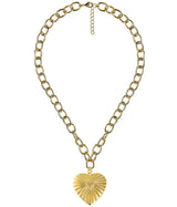 Cami Heart Necklace- 3D Puffy Heart- 18k Gold Plated - Lisi Lerch