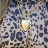 Cami Heart Necklace- 3D Puffy Heart- 18k Gold Plated - Lisi Lerch