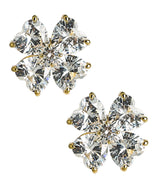 Catherine - Clover Stone Stud Earring - 18k Gold Plated - Darby Clark Collection - Lisi Lerch