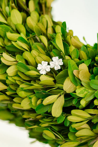 Catherine - Clover Stone Stud Earring - 18k Gold Plated - Darby Clark Collection - Lisi Lerch