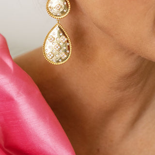 Celeste Earring - Gold and Rhinestone - 18k Gold Plated - Lisi Lerch