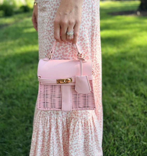 Celine Wicker Handbag- Pastel - Darby Clark Collection – Lisi Lerch