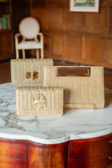 Chloe Clutch - Gold Straw - Lisi Lerch