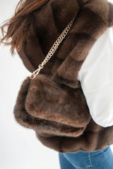 Claire Faux Fur Foldover Handbag - Lisi Lerch