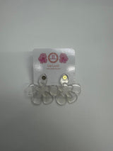 Clear Double Flower Acrylic Earring - Sample Sale Final Sale - Lisi Lerch