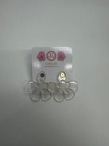 Clear Double Flower Acrylic Earring - Sample Sale Final Sale - Lisi Lerch