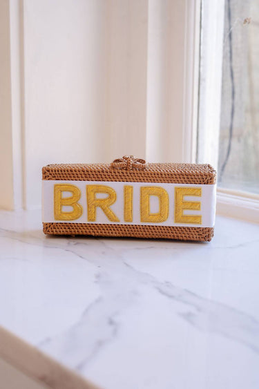 Colette Clutch - Embroidered Applique - BRIDE - Lisi Lerch