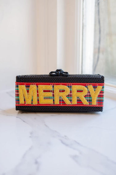 Colette Clutch - Embroidered Applique - Holiday - Lisi Lerch