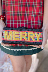 Colette Clutch - Embroidered Applique - Holiday - Lisi Lerch