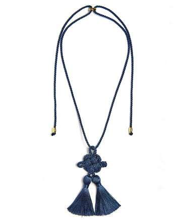 Connie Rope Tassel Adjustable Necklace - Lisi Lerch