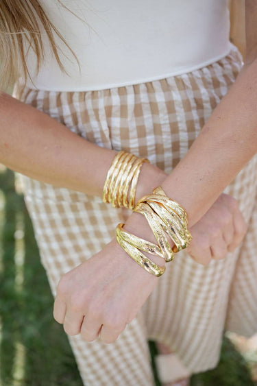 Cuff - Beach Tag - 18k Gold Plated - Lisi Lerch