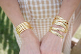 Cuff - Beach Tag - 18k Gold Plated - Lisi Lerch