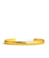 Cuff - Beach Tag - 18k Gold Plated - Lisi Lerch