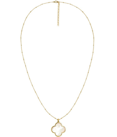 Dakota Necklace - 18k Plated - Mother of Pearl - Kristin Kennedy Collection - Lisi Lerch