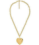 Dallas - Ruffle heart necklace - 18k Gold Plating - Lisi Lerch