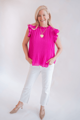 Dallas - Ruffle heart necklace - 18k Gold Plating - Lisi Lerch