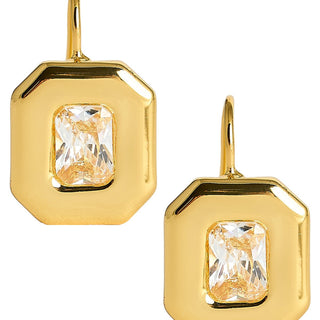 Darby Hook Back Bezel - 18k Gold Plated - Darby Clark Collection - Lisi Lerch