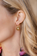 Darby Hook Back Bezel - 18k Gold Plated - Darby Clark Collection - Lisi Lerch