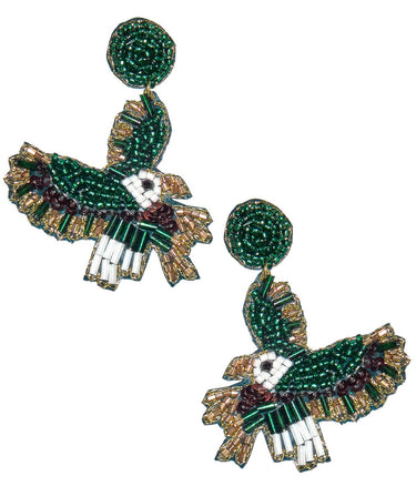 Eagles Body - Fabric Backed Earrings - Lisi Lerch