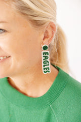 Eagles Drop - Fabric Backed Earrings - Lisi Lerch
