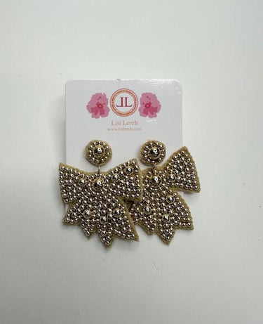  Ella Bow Gold Earring - Sample Sale Final Sale 
